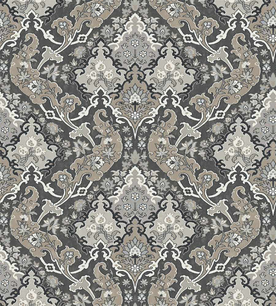 Pushkin Charcoal by Cole & Son Wallcovering