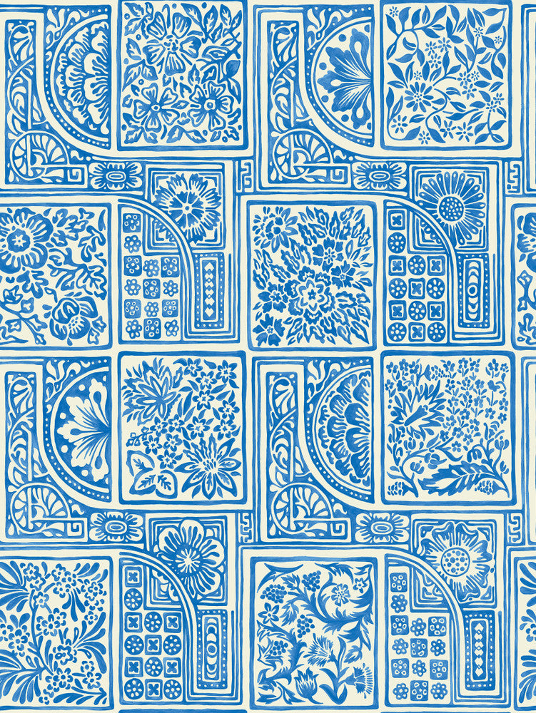 Bellini Blue & White by Cole & Son Wallcovering