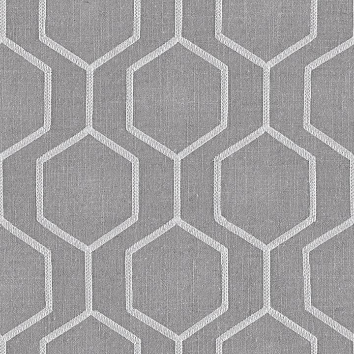 Socrates Hexagono Chinchilla by Europatex Fabric Socrates 20% Linen, 45% Viscose, 35% Polyester 7.8" H, 7.8" V 56.00 inches - Fabric Carolina -
