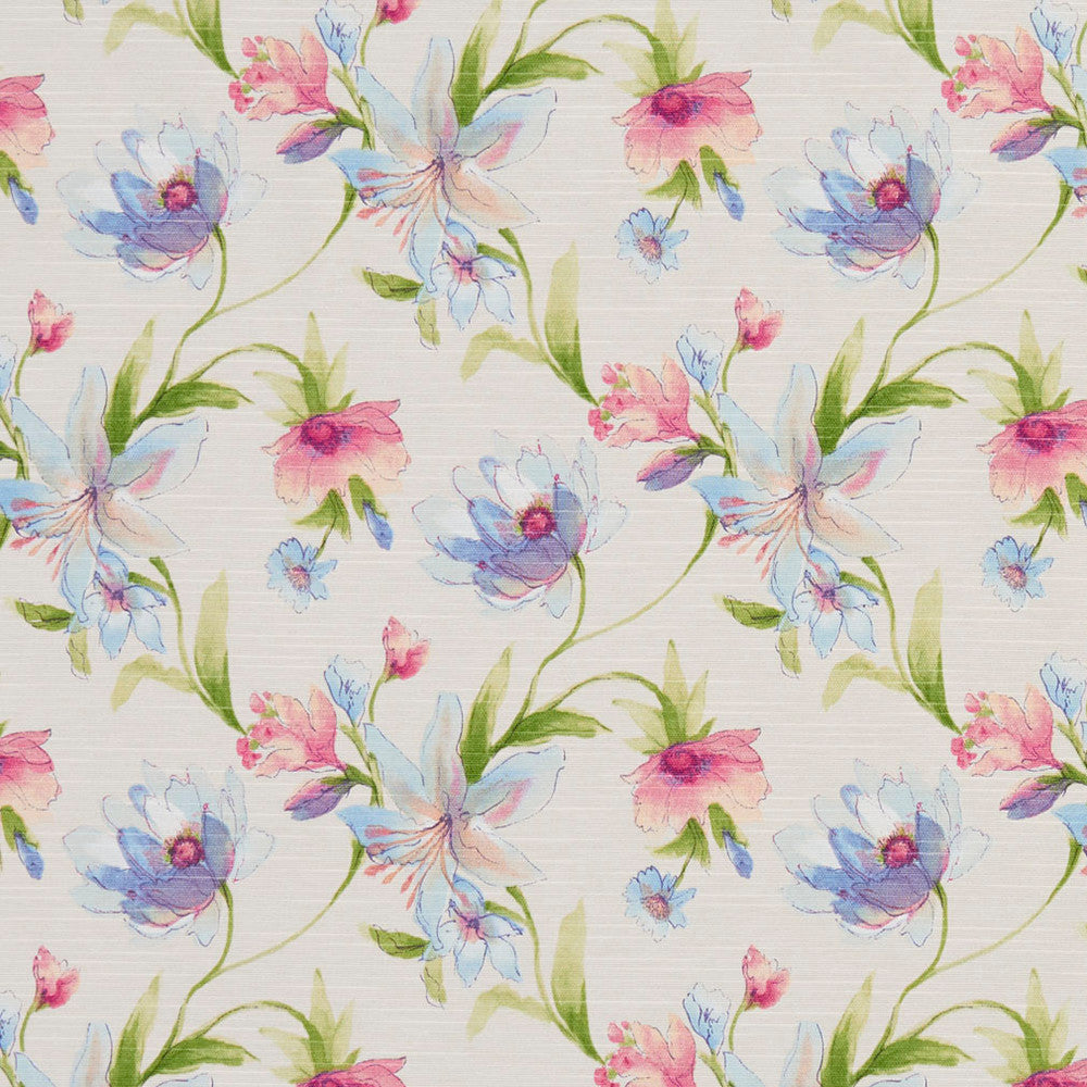 10870-01 by Charlotte Fabric Botanical Prints 60% Cotton, 40% Polyester Spain Exceeds 80,000 Wyzenbeek Rubs (Heavy Duty) Horizontal: 13.5" x Vertical: 12.5" 54 Inches - Fabric Carolina -