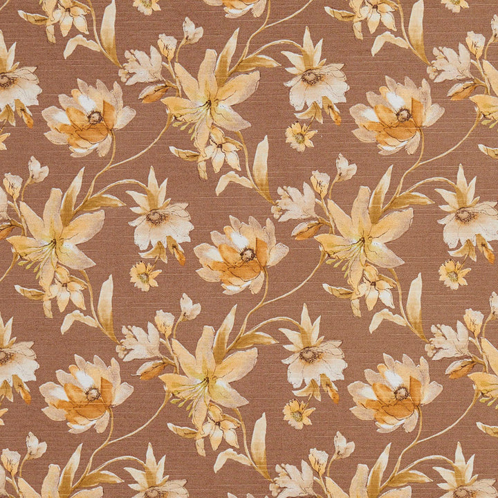 10870-03 by Charlotte Designer Fabric Botanical Prints 60% Cotton, 40% Polyester Spain Exceeds 80,000 Wyzenbeek Rubs (Heavy Duty) Horizontal: 13.5" x Vertical: 12.5" 54 Inches - Swanky Fabrics -