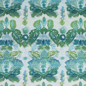 Waterscape Damask Lagoon by RM CoCo Fabric
