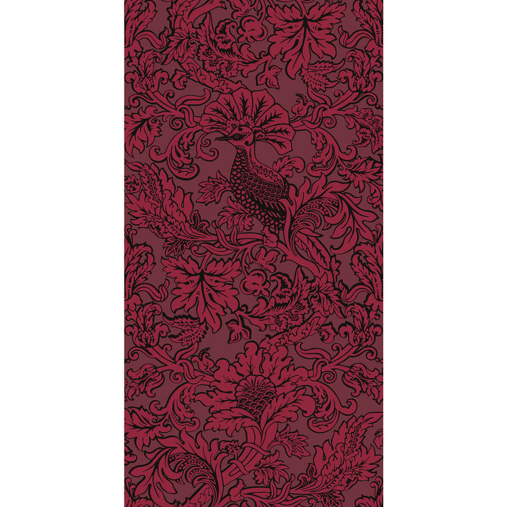 Balabina Velvet Red by Cole & Son Wallcovering COLE & SON MARIINSKY DAMASK PAPER - 100% United Kingdom - Horizontal: - and Vertical: 40 20.5 - Fabric Carolina -