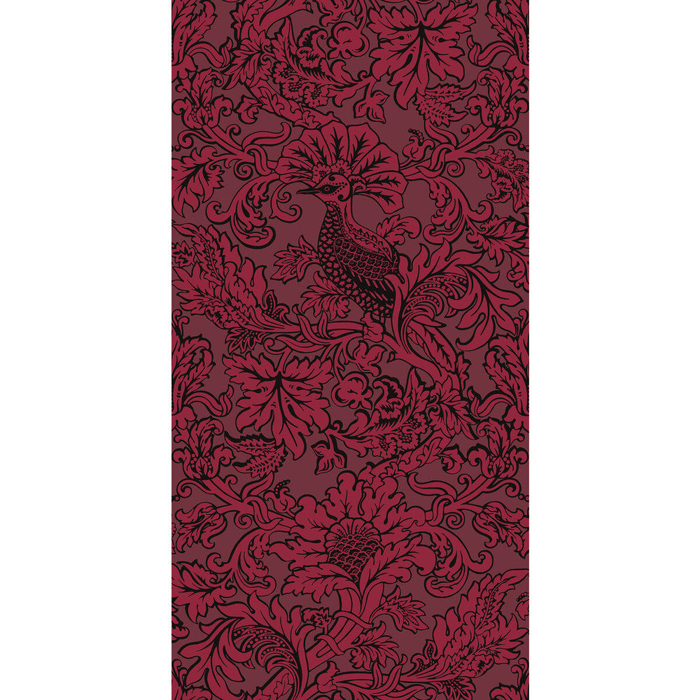 Balabina Velvet Red by Cole & Son Wallcovering COLE & SON MARIINSKY DAMASK PAPER - 100% United Kingdom Horizontal: and Vertical: 40 20.5 - Fabric Carolina -