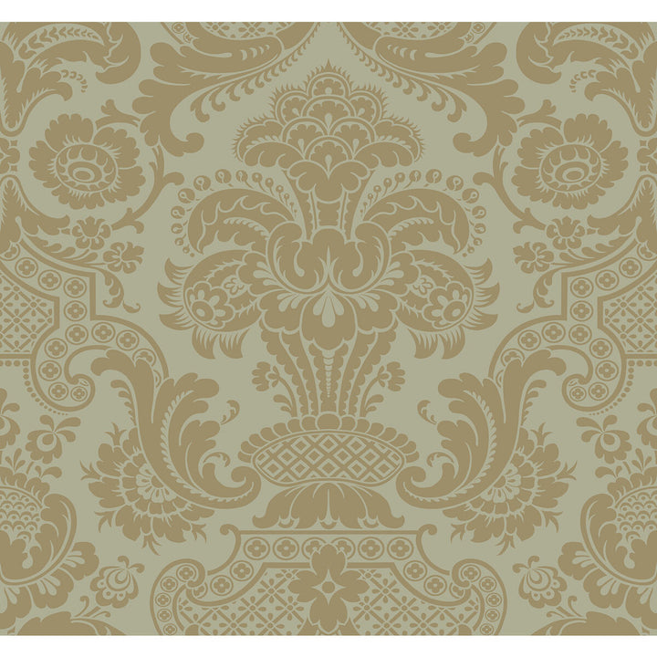 Carmen Cs Khaki by Cole & Son Wallcovering COLE & SON MARIINSKY DAMASK PAPER - 100% United Kingdom Horizontal: and Vertical: 25.25 27 - Fabric Carolina -