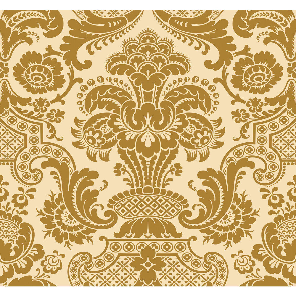 Carmen Cs Gold by Cole & Son Wallcovering COLE & SON MARIINSKY DAMASK PAPER - 100% United Kingdom Horizontal: and Vertical: 25.25 27 - Fabric Carolina -