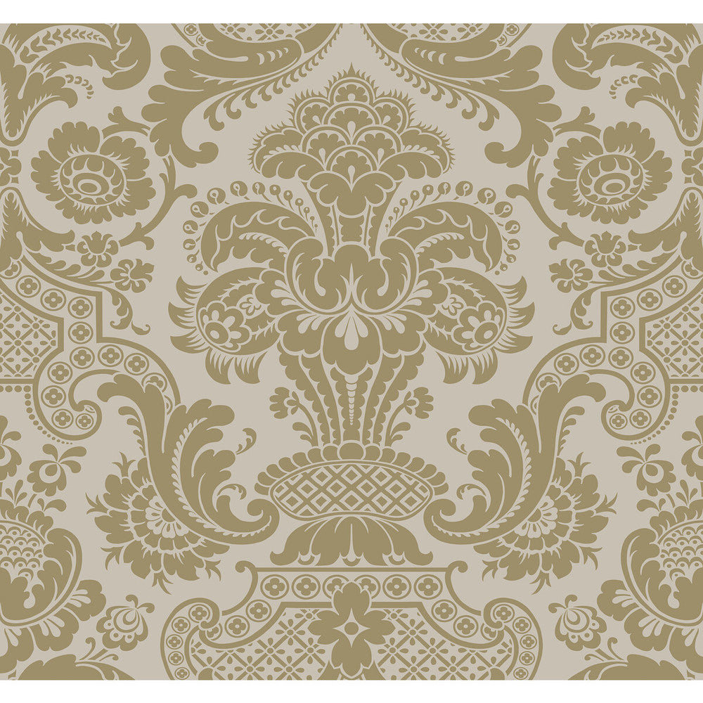 Carmen Cs Linen by Cole & Son Wallcovering COLE & SON MARIINSKY DAMASK PAPER - 100% United Kingdom - Horizontal: - and Vertical: 25.25 27 - Fabric Carolina -