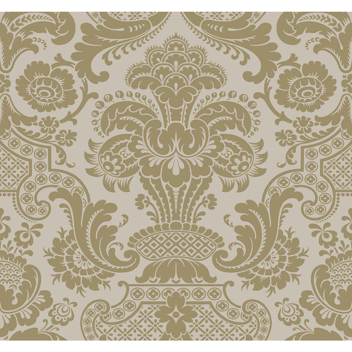Carmen Cs Linen by Cole & Son Wallcovering COLE & SON MARIINSKY DAMASK PAPER - 100% United Kingdom - Horizontal: - and Vertical: 25.25 27 - Fabric Carolina -