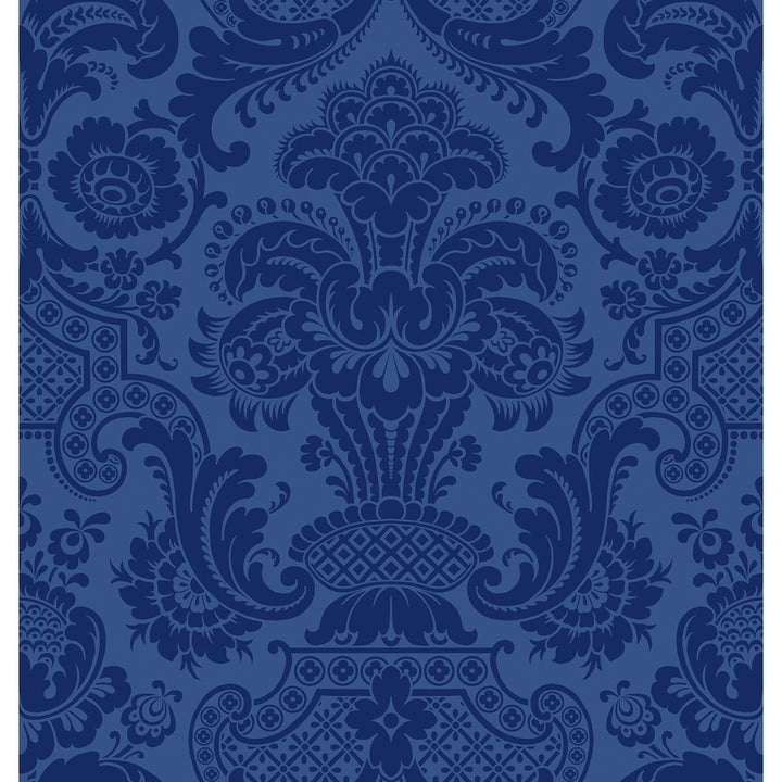 Petrouchka Blue by Cole & Son Wallcovering COLE & SON MARIINSKY DAMASK PAPER - 100% United Kingdom Horizontal: and Vertical: 28.25 27 - Fabric Carolina -