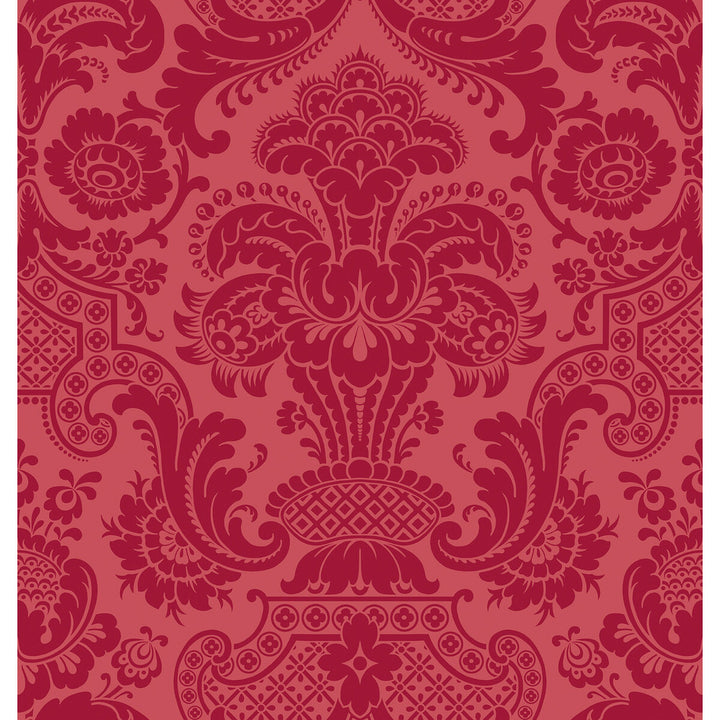 Petrouchka Red by Cole & Son Wallcovering COLE & SON MARIINSKY DAMASK PAPER - 100% United Kingdom Horizontal: and Vertical: 28.25 27 - Fabric Carolina -