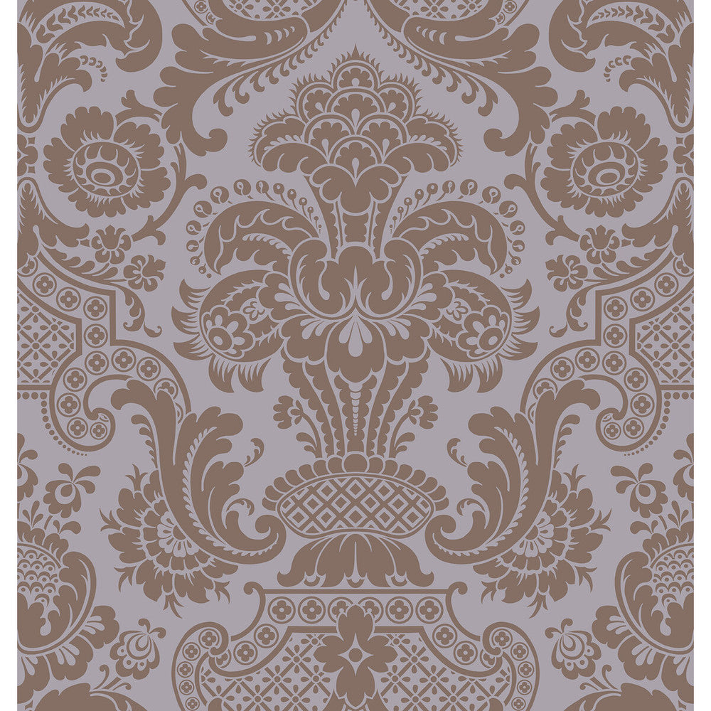 Petrouchka Lilac by Cole & Son Designer Wallcovering COLE & SON MARIINSKY DAMASK PAPER - 100% United Kingdom Horizontal: and Vertical: 28.25 27 - Swanky Fabrics -