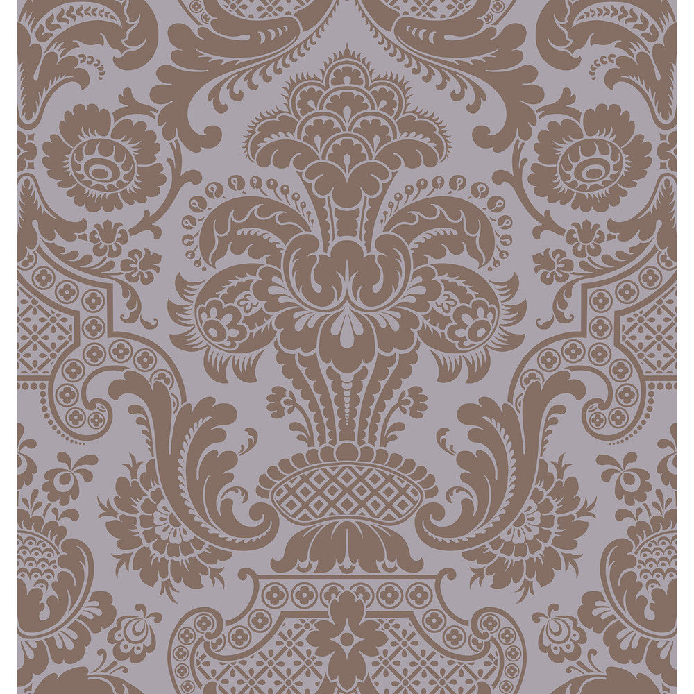 Petrouchka Lilac by Cole & Son Wallcovering COLE & SON MARIINSKY DAMASK PAPER - 100% United Kingdom Horizontal: and Vertical: 28.25 27 - Fabric Carolina -