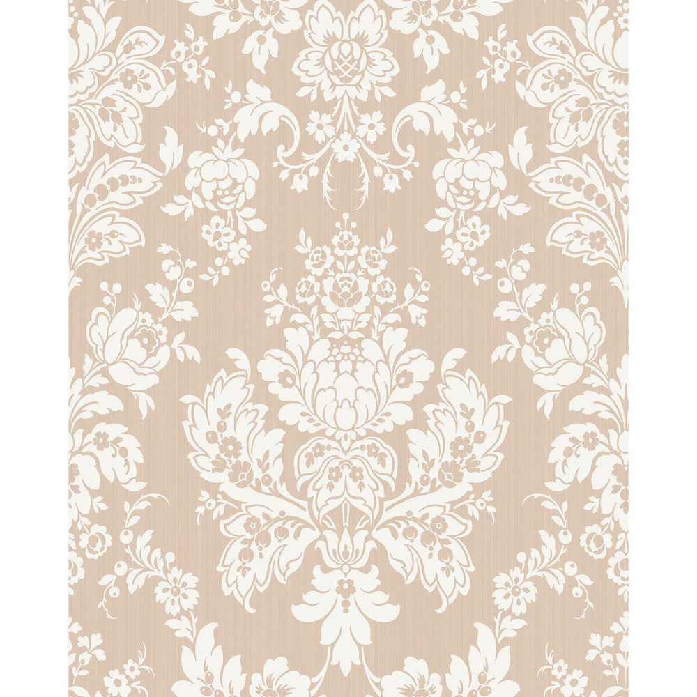 Giselle Shell Pink by Cole & Son Designer Wallcovering COLE & SON MARIINSKY DAMASK PAPER - 100% United Kingdom - Horizontal: - and Vertical: 25.25 20.5 - Swanky Fabrics -