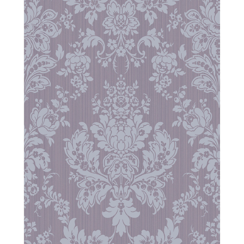 Giselle Plum by Cole & Son Wallcovering COLE & SON MARIINSKY DAMASK PAPER - 100% United Kingdom Horizontal: and Vertical: 25.25 20.5 - Fabric Carolina -
