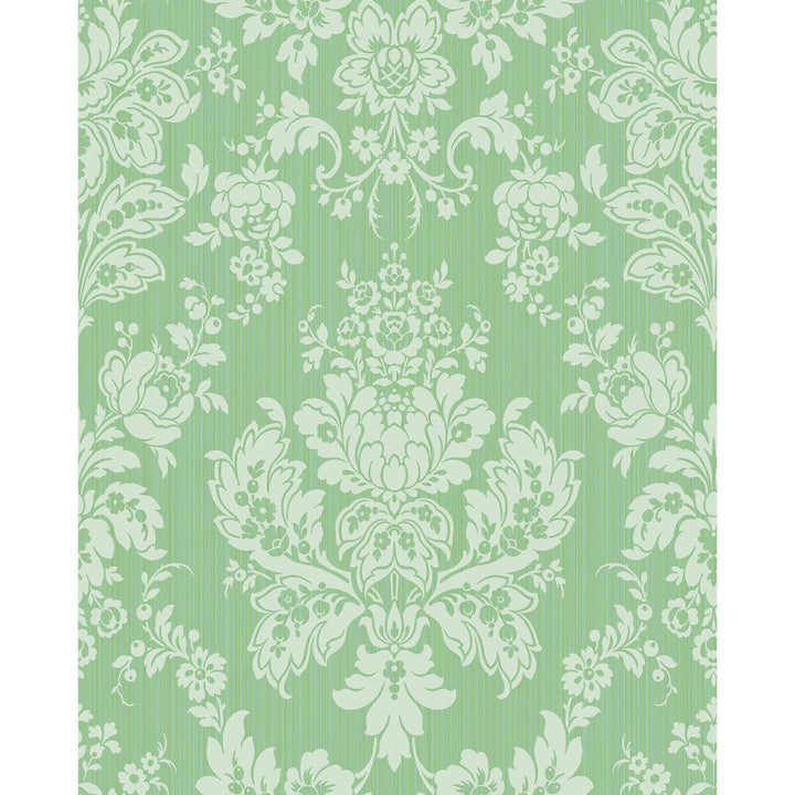Giselle Leaf Green by Cole & Son Wallcovering COLE & SON MARIINSKY DAMASK PAPER - 100% United Kingdom - Horizontal: - and Vertical: 25.25 20.5 - Fabric Carolina -