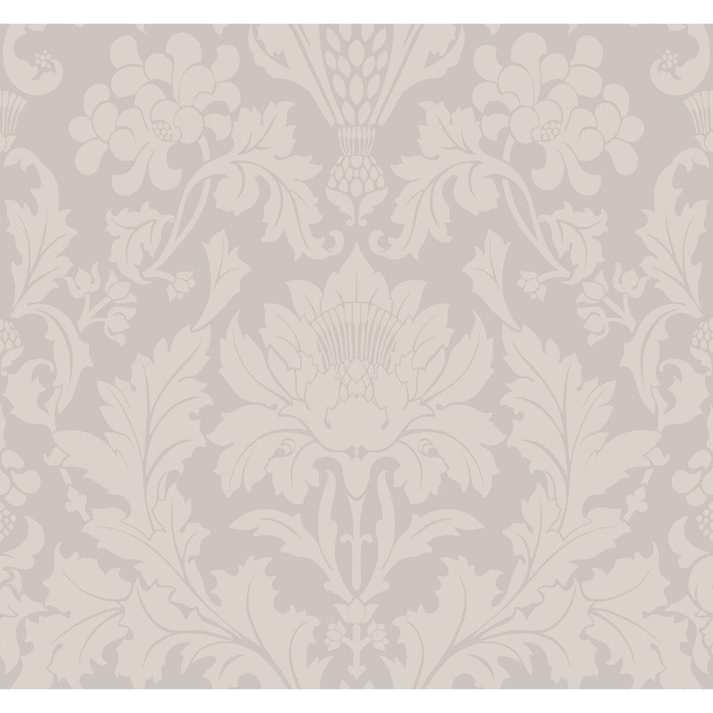 Fonteyn Stone by Cole & Son Designer Wallcovering COLE & SON MARIINSKY DAMASK PAPER - 100% United Kingdom Horizontal: and Vertical: 25.25 27 - Swanky Fabrics -