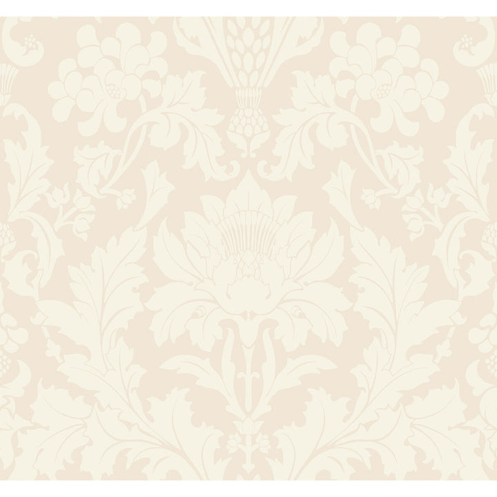 Fonteyn Parchment by Cole & Son Wallcovering COLE & SON MARIINSKY DAMASK PAPER - 100% United Kingdom Horizontal: and Vertical: 25.25 27 - Fabric Carolina -