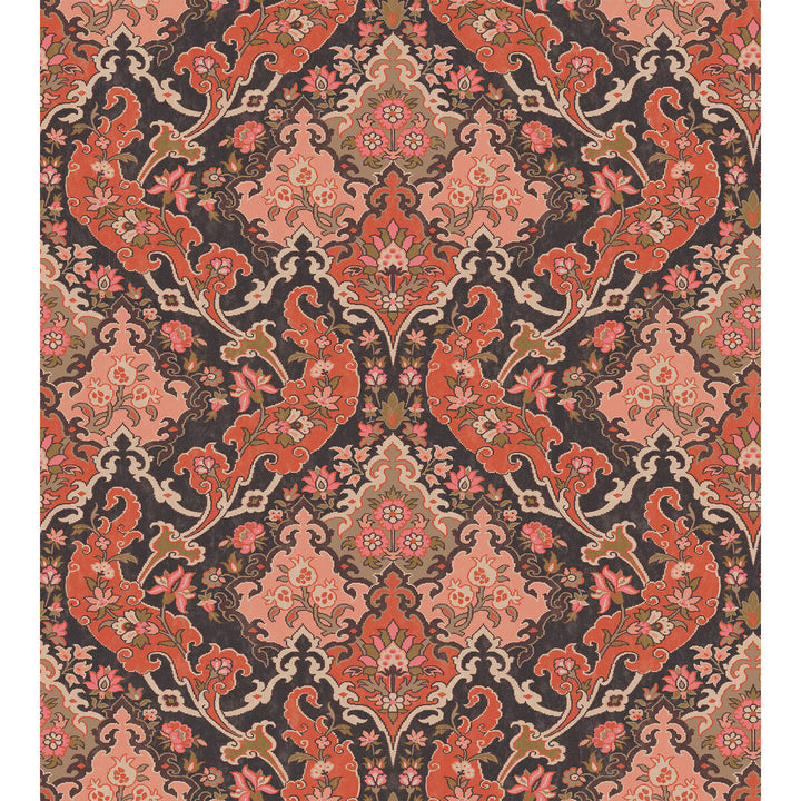 Pushkin Coral by Cole & Son Wallcovering COLE & SON MARIINSKY DAMASK PAPER - 100% United Kingdom Horizontal: and Vertical: 15 27 - Fabric Carolina -