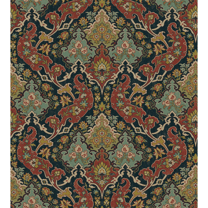 Pushkin Multi-Coloured by Cole & Son Designer Wallcovering COLE & SON MARIINSKY DAMASK PAPER - 100% United Kingdom - Horizontal: - and Vertical: 15 27 - Swanky Fabrics -