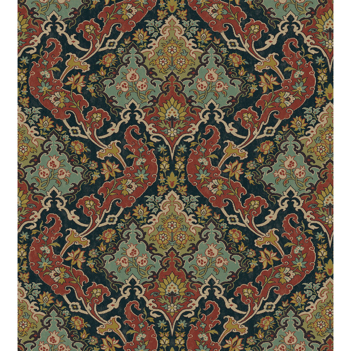 Pushkin Multi-Coloured by Cole & Son Wallcovering COLE & SON MARIINSKY DAMASK PAPER - 100% United Kingdom - Horizontal: - and Vertical: 15 27 - Fabric Carolina -