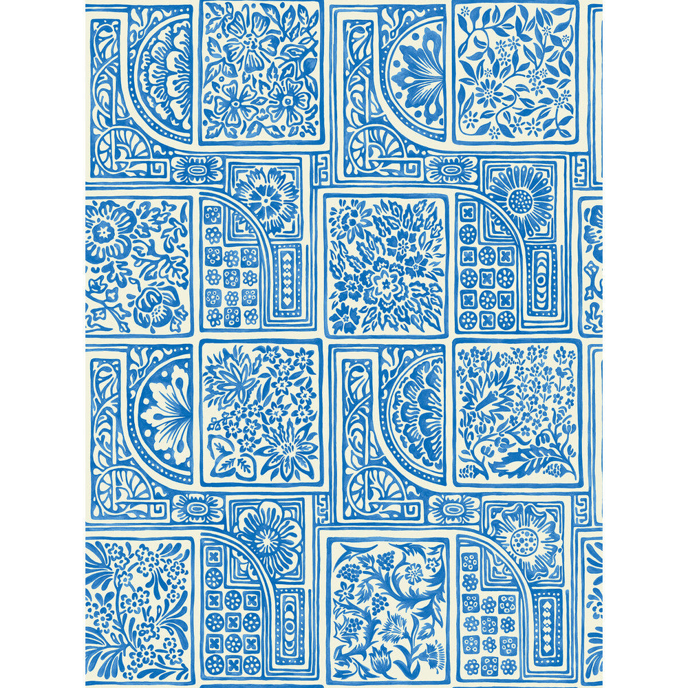 Bellini Blue & White by Cole & Son Wallcovering COLE & SON MARIINSKY DAMASK PAPER - 100% United Kingdom - Horizontal: - and Vertical: 27.5 20.5 - Fabric Carolina -