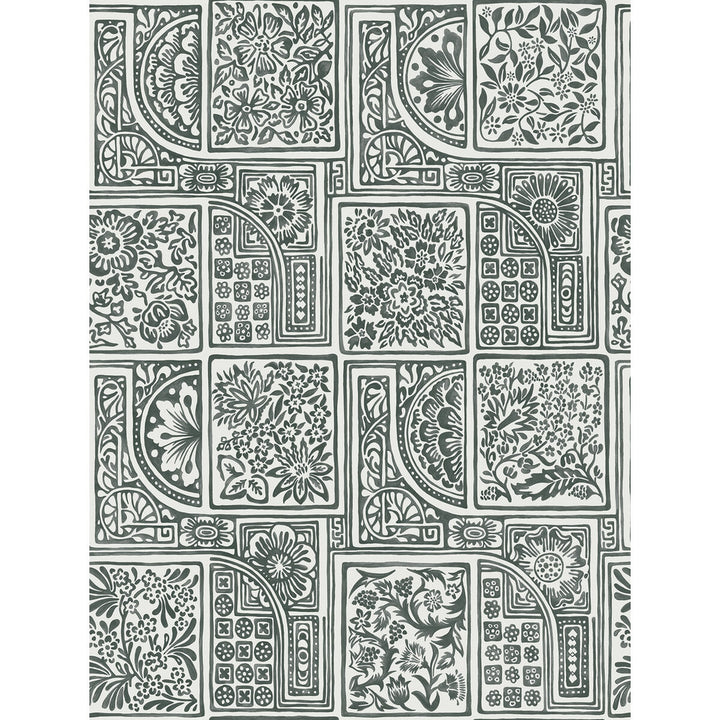 Bellini Black & White by Cole & Son Wallcovering COLE & SON MARIINSKY DAMASK PAPER - 100% United Kingdom Horizontal: and Vertical: 27.5 20.5 - Fabric Carolina -