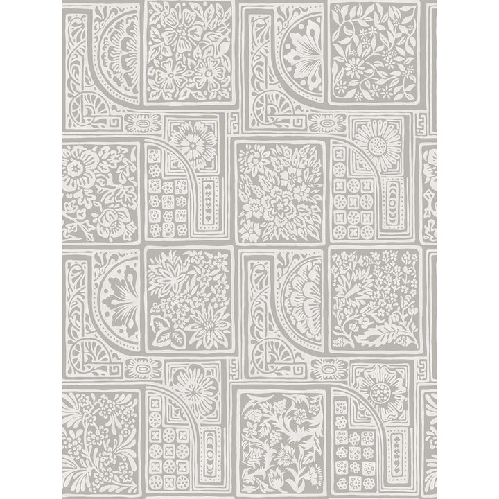 Bellini Grey & White by Cole & Son Wallcovering COLE & SON MARIINSKY DAMASK PAPER - 100% United Kingdom - Horizontal: - and Vertical: 27.5 20.5 - Fabric Carolina -
