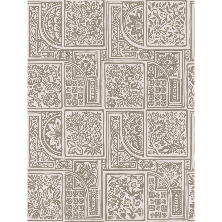 Bellini Stone & Gilver by Cole & Son Wallcovering COLE & SON MARIINSKY DAMASK PAPER - 100% United Kingdom Horizontal: and Vertical: 27.5 20.5 - Fabric Carolina -