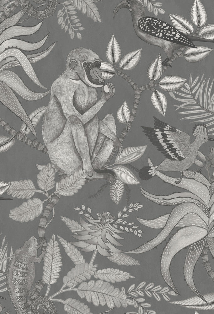 Savuti Charcoal by Cole & Son Wallcovering