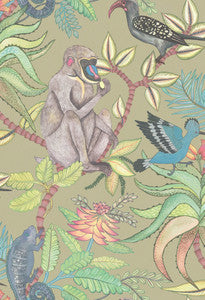 Savuti Khaki Multi by Cole & Son Wallcovering