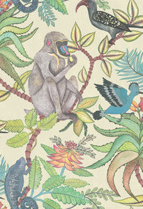 Savuti Cream Multi by Cole & Son Wallcovering