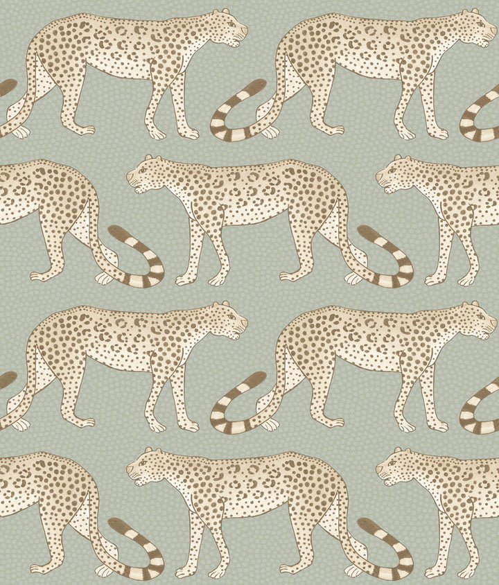 Leopard Walk Olive & White by Cole & Son Wallcovering