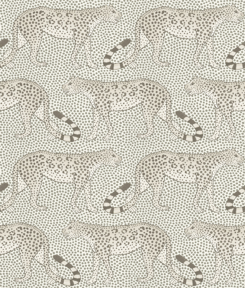 Leopard Walk Black & White by Cole & Son Wallcovering