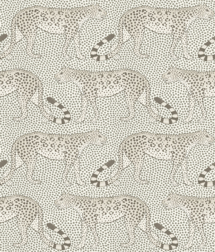 Leopard Walk Black & White by Cole & Son Wallcovering
