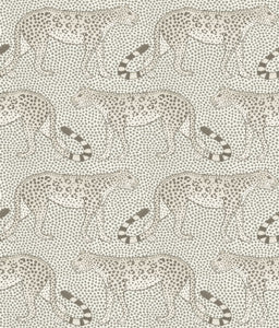 Leopard Walk Black & White by Cole & Son Wallcovering