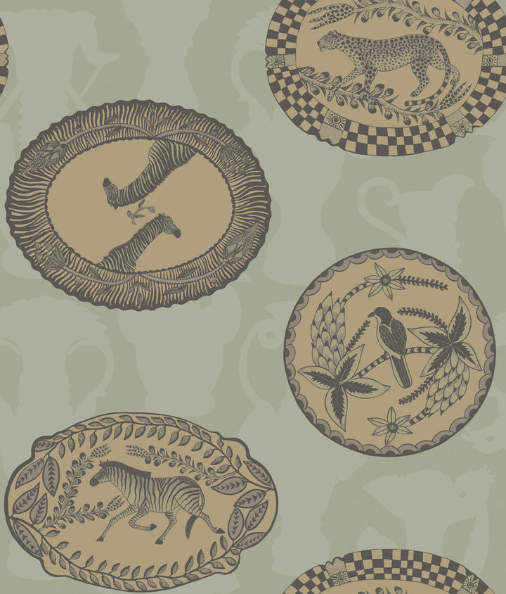 Matrinah Stone & Gilver by Cole & Son Wallcovering