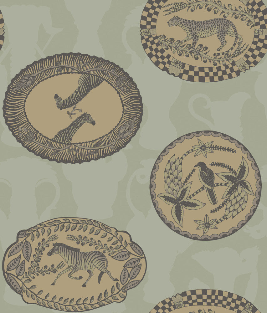 Matrinah Old Olive by Cole & Son Wallcovering