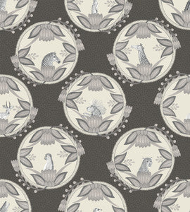 Ardmore Cameos Black & White by Cole & Son Wallcovering