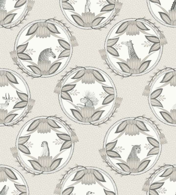 Ardmore Cameos Grey by Cole & Son Wallcovering