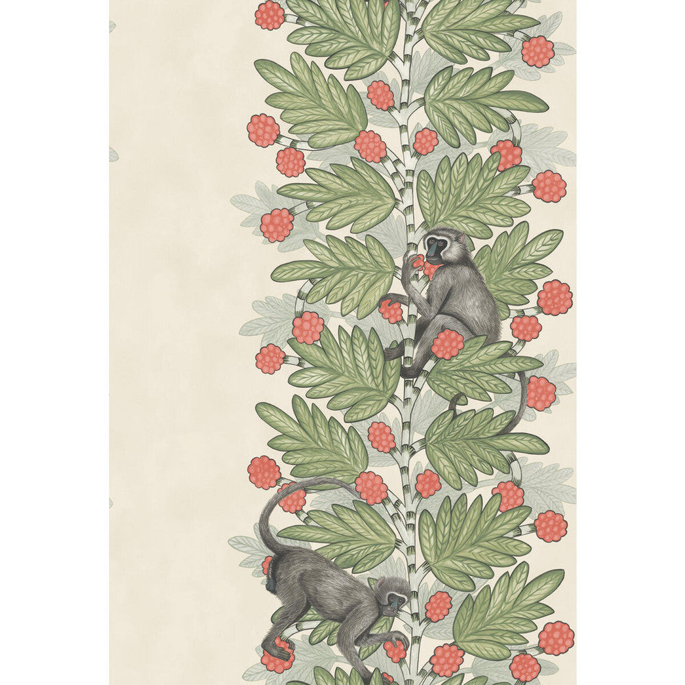 Acacia Green & Coral Berries by Cole & Son Wallcovering COLE & SON ARDMORE PAPER - 100% United Kingdom Horizontal: and Vertical: 30 20.5 - Fabric Carolina -
