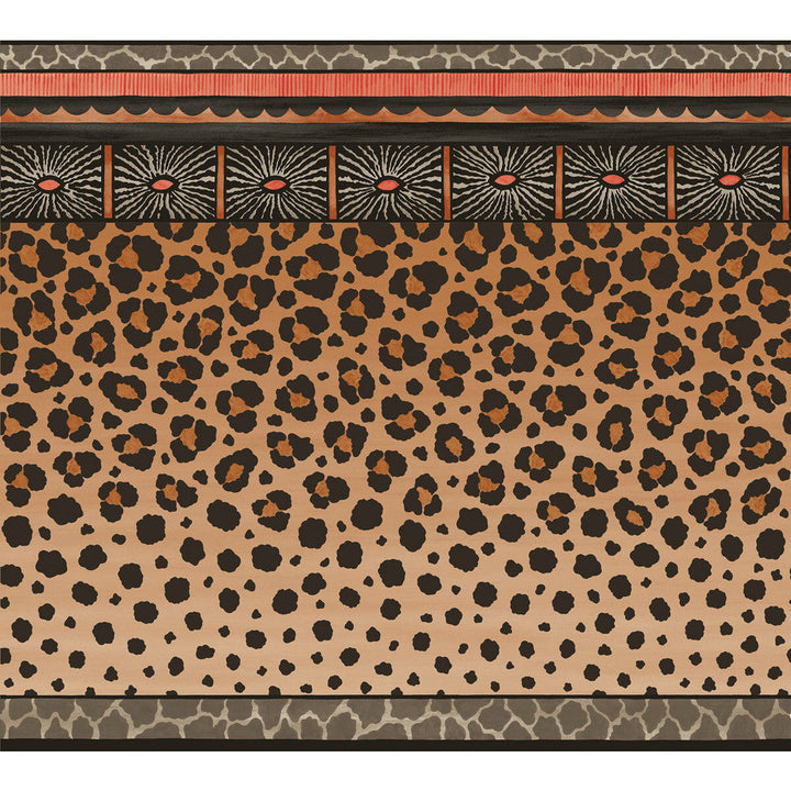 Zulu Border Red & Brown by Cole & Son Designer Wallcovering COLE & SON ARDMORE PAPER - 100% United Kingdom - Horizontal: - and Vertical: 30 27 - Swanky Fabrics -