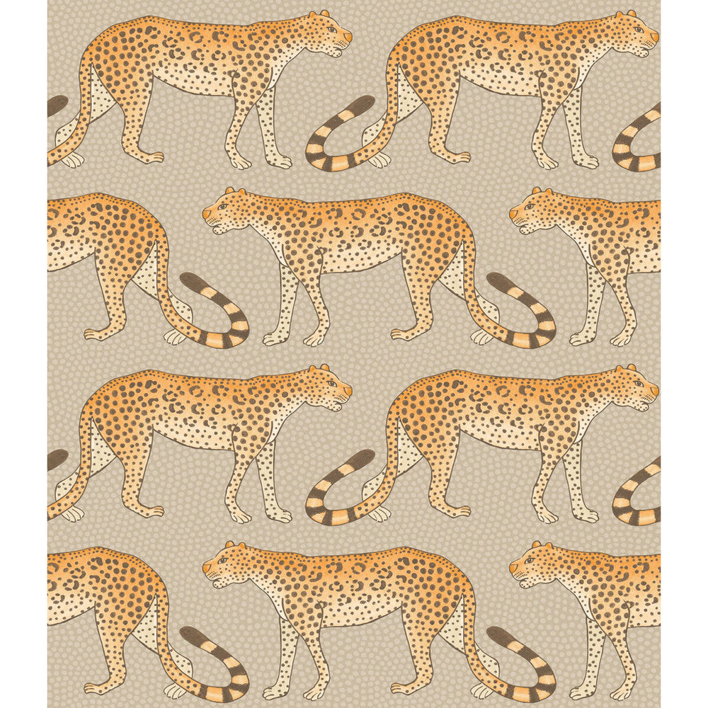 Leopard Walk Stone & Orange by Cole & Son Wallcovering Cole & Son Wallcovering Leopard Walk Stone & OrangeWallcovering COLE & SON ARDMORE PAPER - 100% United Kingdom </p><p>Repeat: H: , V: 12 20.5 - Fabric Carolina -