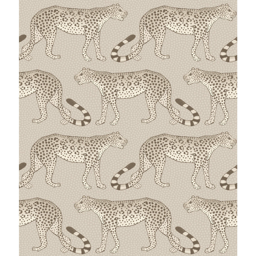 Leopard Walk Stone by Cole & Son Designer Wallcovering COLE & SON ARDMORE PAPER - 100% United Kingdom Horizontal: and Vertical: 12 20.5 - Swanky Fabrics -