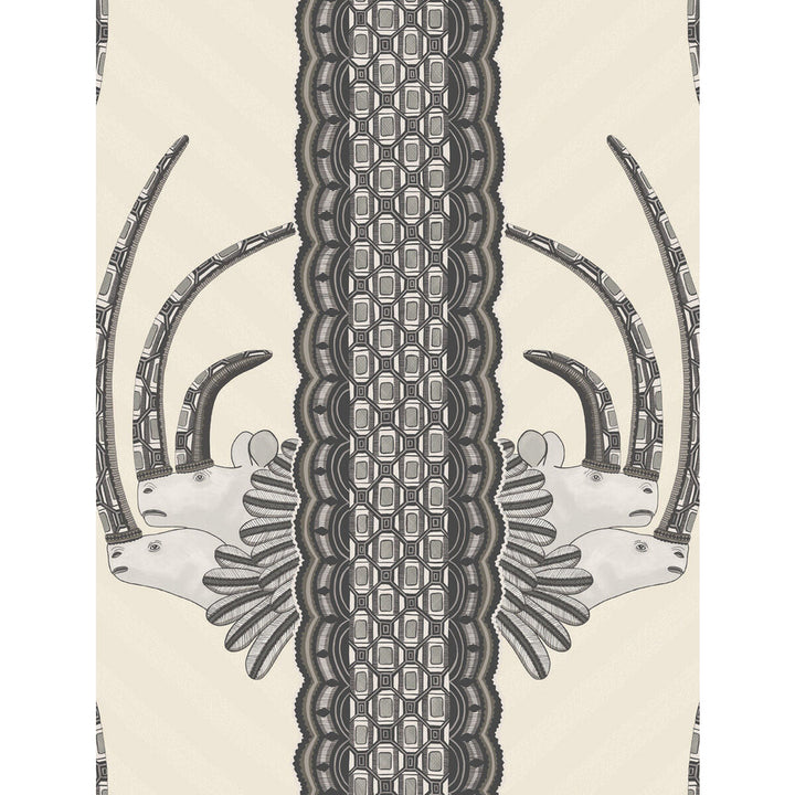 Jabu Black & White by Cole & Son Wallcovering COLE & SON ARDMORE PAPER - 100% United Kingdom Horizontal: and Vertical: 27 20.5 - Fabric Carolina -
