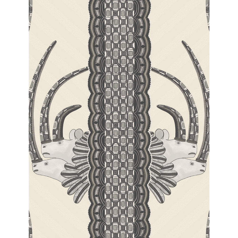 Jabu Black & White by Cole & Son Wallcovering COLE & SON ARDMORE PAPER - 100% United Kingdom - Horizontal: - and Vertical: 27 20.5 - Fabric Carolina -