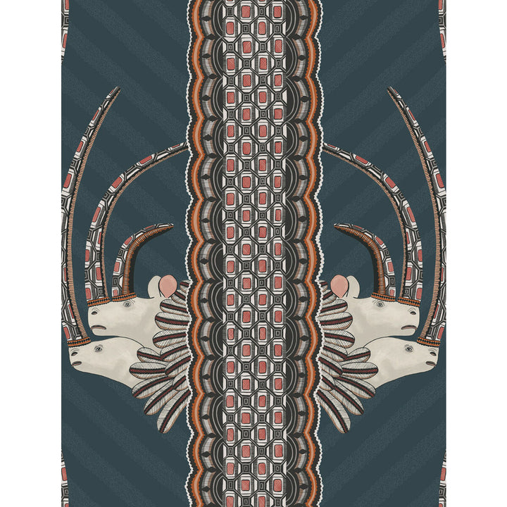 Jabu Blue by Cole & Son Wallcovering COLE & SON ARDMORE PAPER - 100% United Kingdom Horizontal: and Vertical: 27 20.5 - Fabric Carolina -