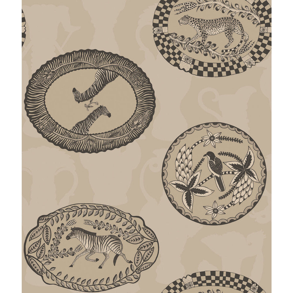 Matrinah Stone & Gilver by Cole & Son Wallcovering COLE & SON ARDMORE PAPER - 100% United Kingdom Horizontal: and Vertical: 24 20.5 - Fabric Carolina -