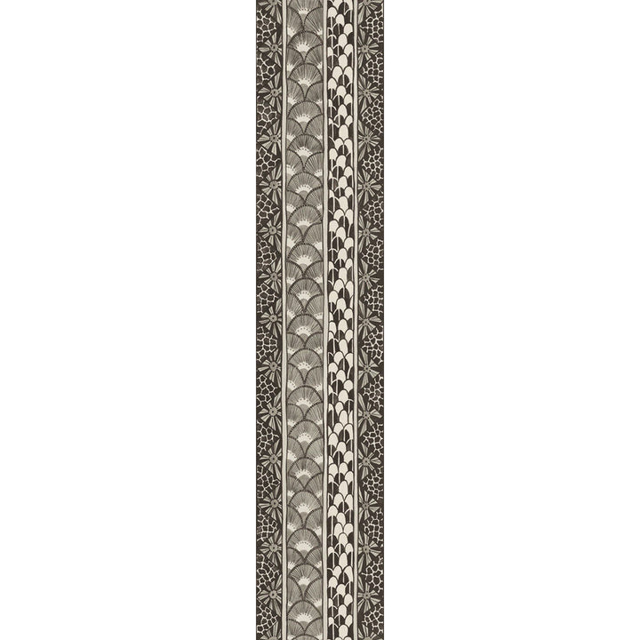 Ardmore Border Black & White by Cole & Son Designer Wallcovering COLE & SON ARDMORE PAPER - 100% United Kingdom Horizontal: and Vertical: 20.5 4 - Swanky Fabrics -