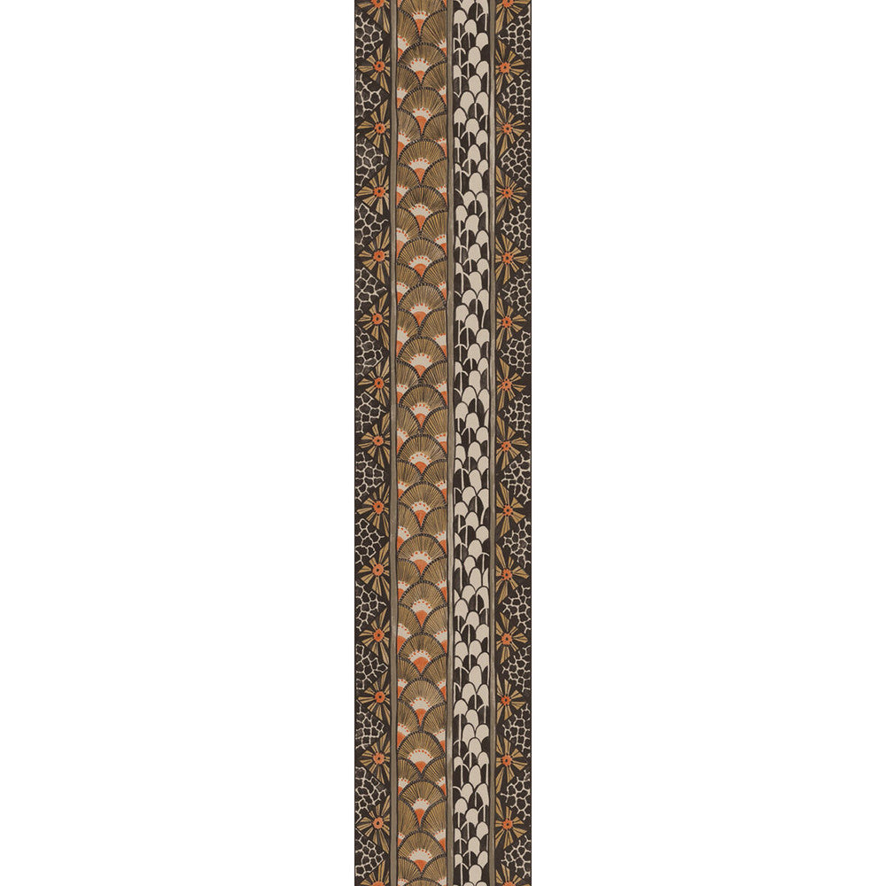 Ardmore Border Black & Burnt Orange by Cole & Son Wallcovering COLE & SON ARDMORE PAPER - 100% United Kingdom - Horizontal: - and Vertical: 20.5 4 - Fabric Carolina -