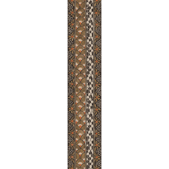 Ardmore Border Black & Burnt Orange by Cole & Son Wallcovering COLE & SON ARDMORE PAPER - 100% United Kingdom - Horizontal: - and Vertical: 20.5 4 - Fabric Carolina -